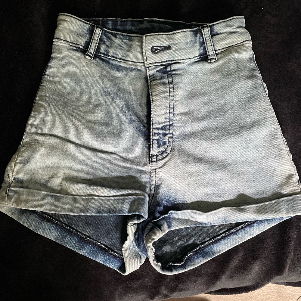 H&M/Divided High Waist Denim Shorts